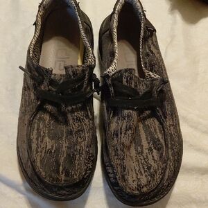 Hey Dude Brown Textured Slip-On Loafers